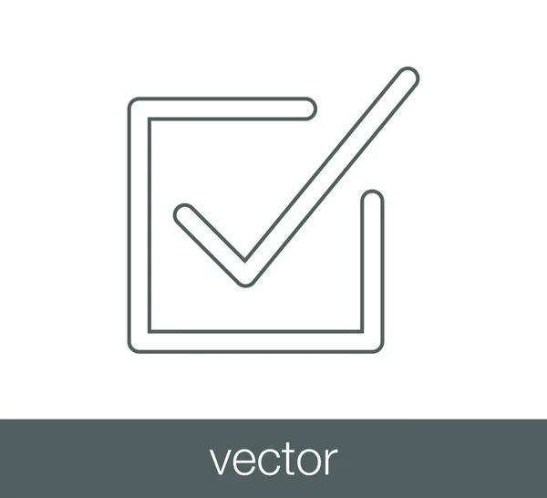 Ícone de marca de verificação . — Vetor de Stock