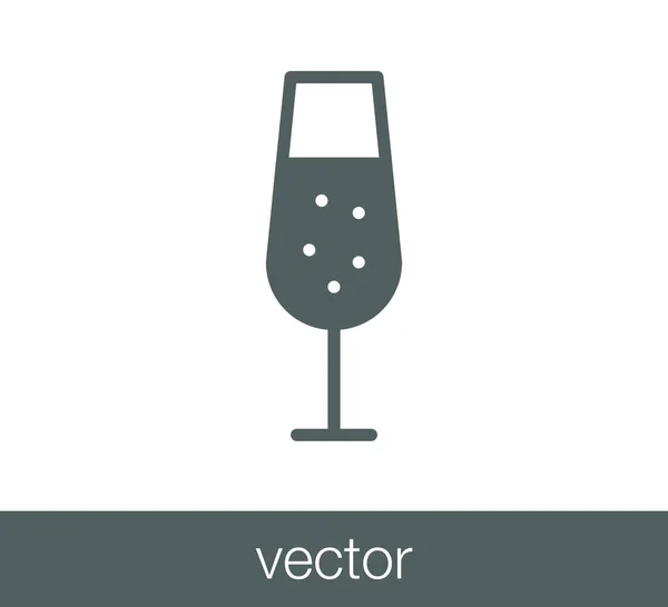 Diseño del icono de champán — Vector de stock