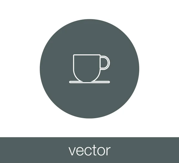 Diseño del icono de la taza — Vector de stock