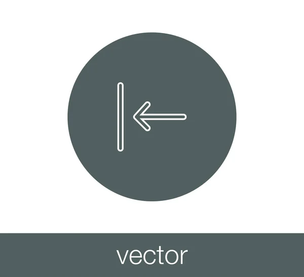 Icono símbolo anterior . — Vector de stock