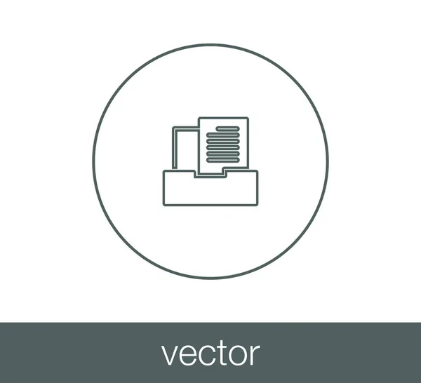 Archive flat icon — Stock Vector