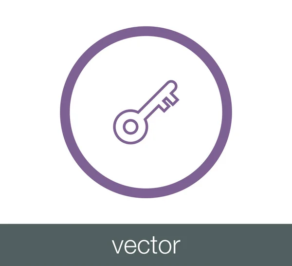Icono web clave . — Vector de stock