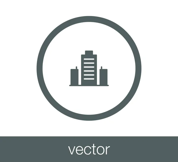 Web-Ikone moderner Gebäude. — Stockvektor