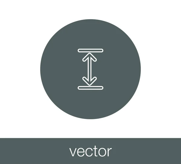 Ícone símbolo escala . — Vetor de Stock