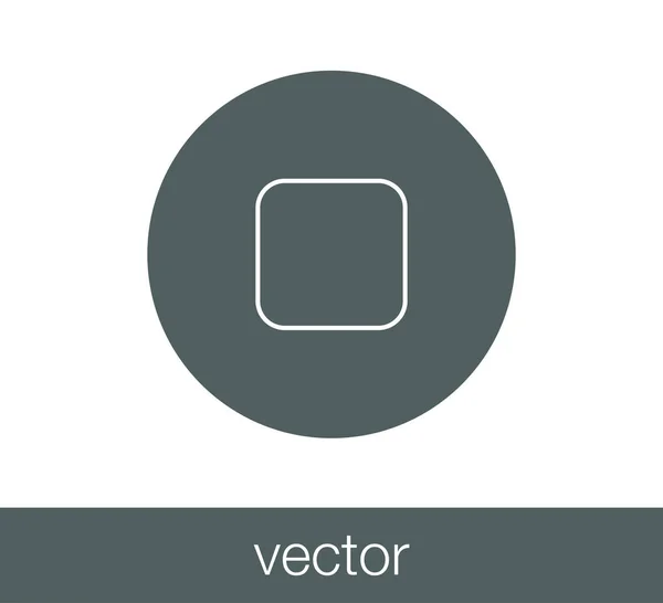 Icône clé stop — Image vectorielle