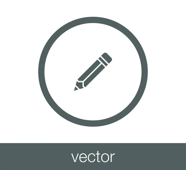 Bleistift einfaches Symbol — Stockvektor