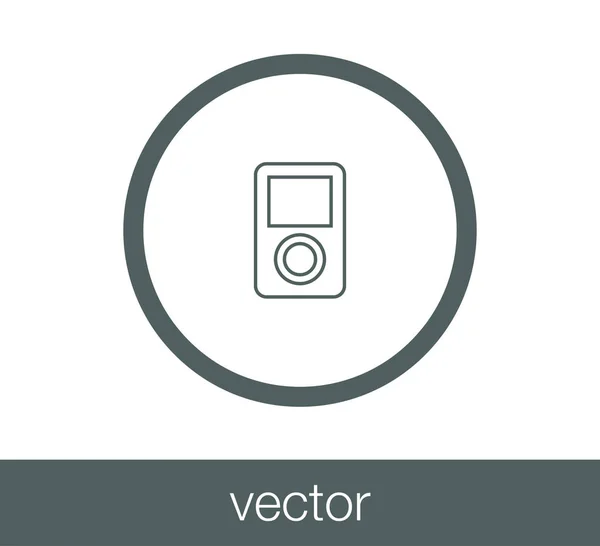 Icono del reproductor Mp-3 — Vector de stock