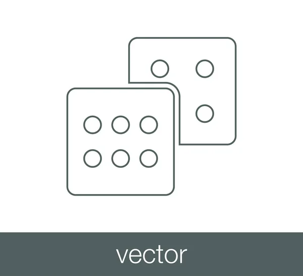Dice icon illustration. — Stock Vector