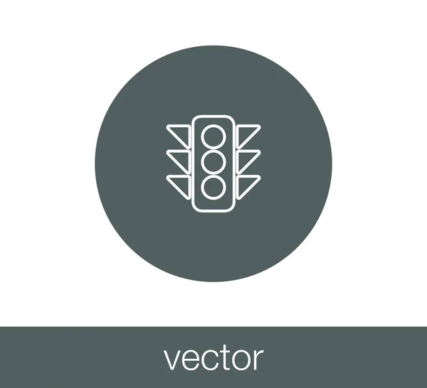 Icono de semáforo — Vector de stock