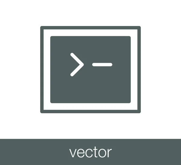 Koden fönster ikonen — Stock vektor