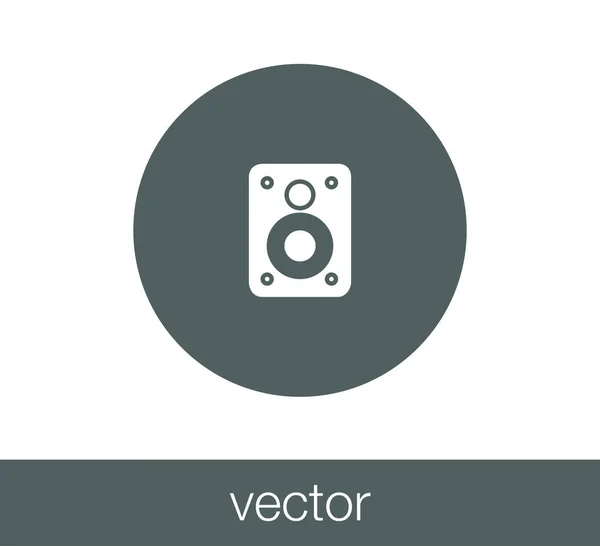 Estéreo más fuerte icono . — Vector de stock