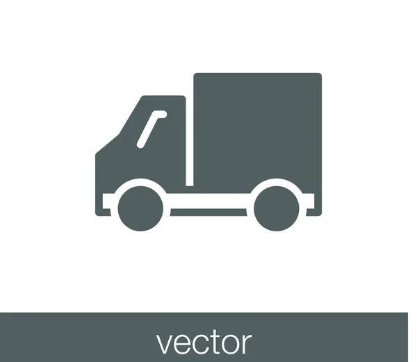 Ícone web entrega caminhão — Vetor de Stock