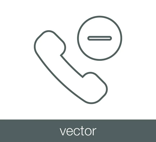 Ilustración del icono del teléfono . — Archivo Imágenes Vectoriales