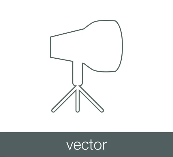 Icono de luz de flash — Vector de stock