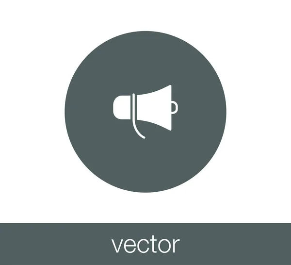 Icono web del altavoz . — Vector de stock