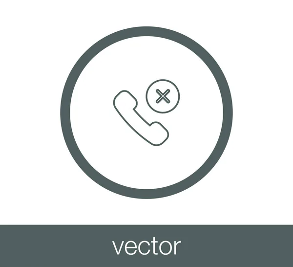 Ilustración del icono del teléfono . — Vector de stock