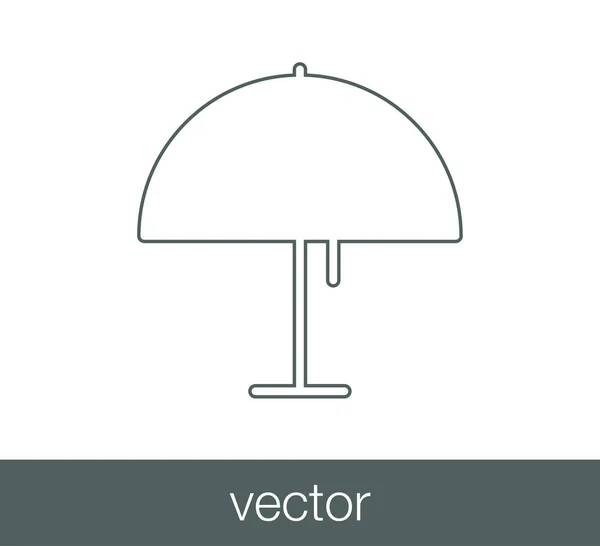 Symbol für Schreibtischlampe — Stockvektor