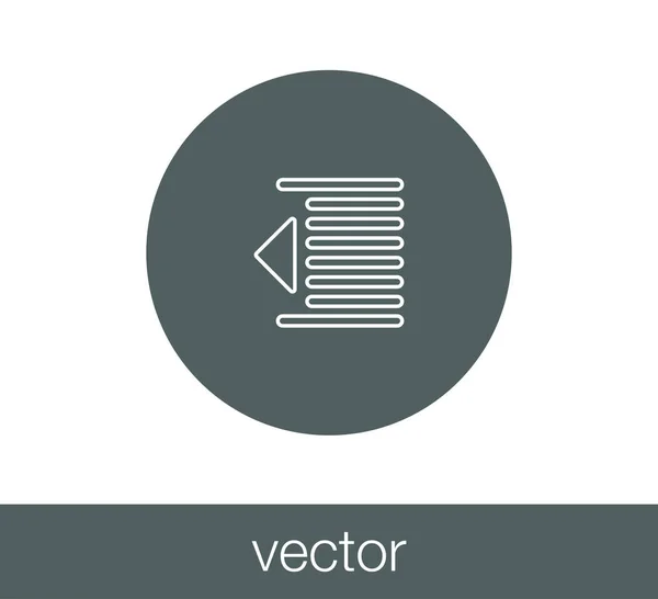 Disminuir icono de sangría — Vector de stock