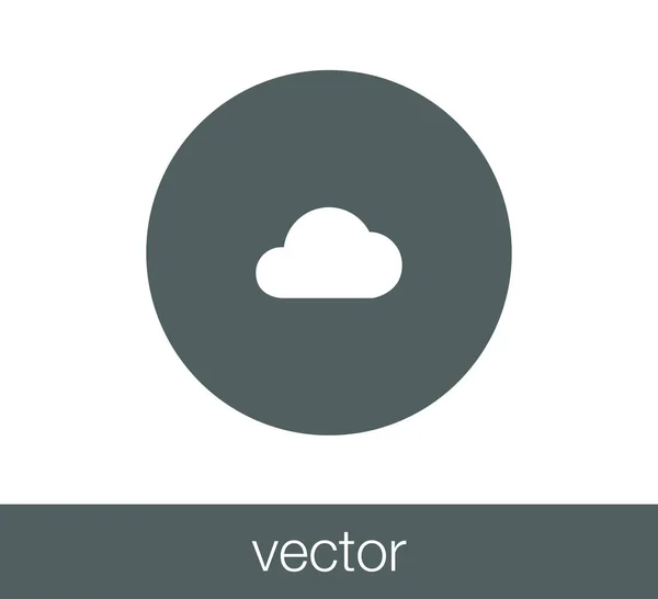 Molnplatta ikonen. — Stock vektor