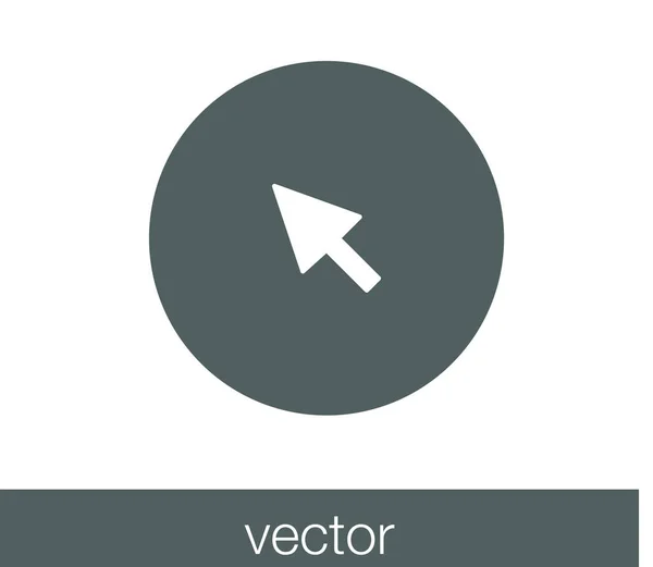 Ícone cursor ponteiro . — Vetor de Stock