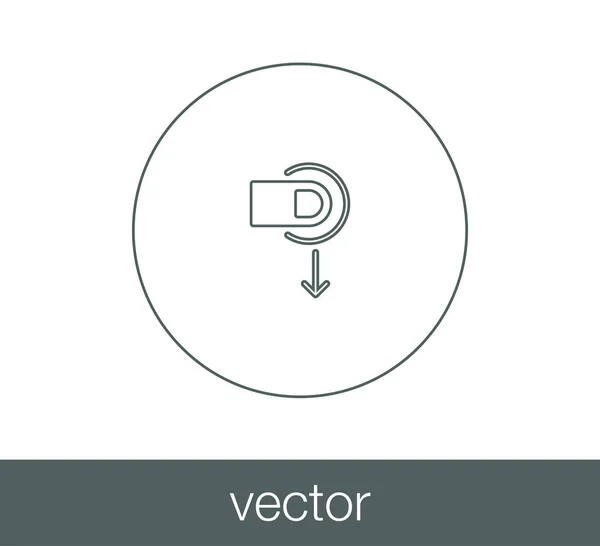 Toca el icono del gesto . — Vector de stock