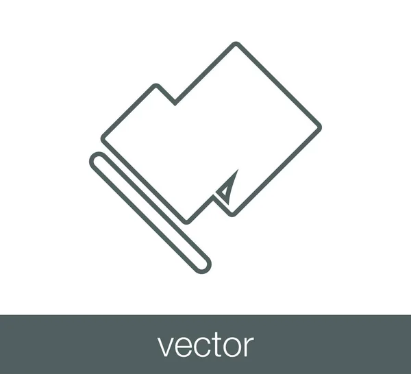 Flagge flach — Stockvektor