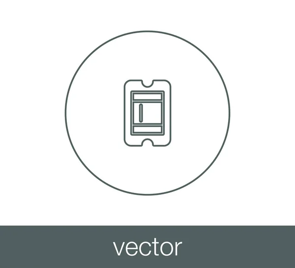 Icono de ticket ilustración — Vector de stock