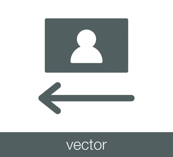 Align image left icon — Stock Vector