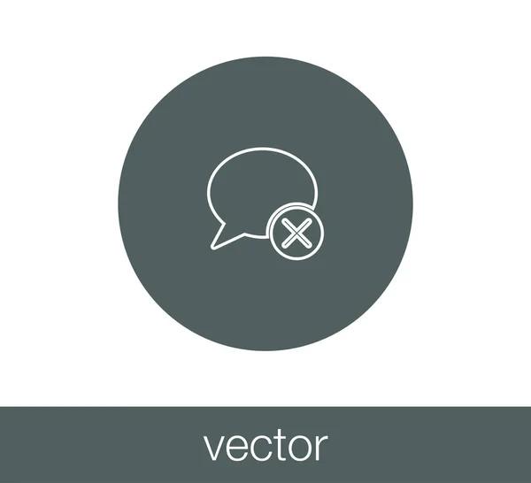 Icono del chat. Icono de comentario — Vector de stock