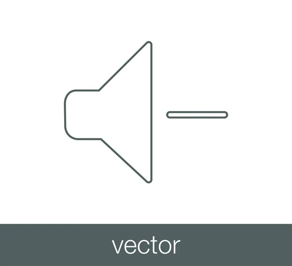 Diminuer l'icône de volume — Image vectorielle
