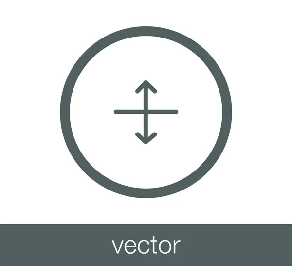 Scroll web pictogram. — Stockvector