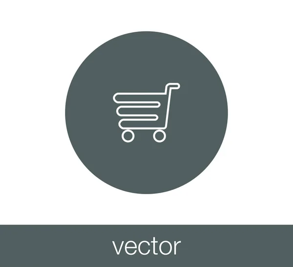 Shopping cart icon — Stock Vector