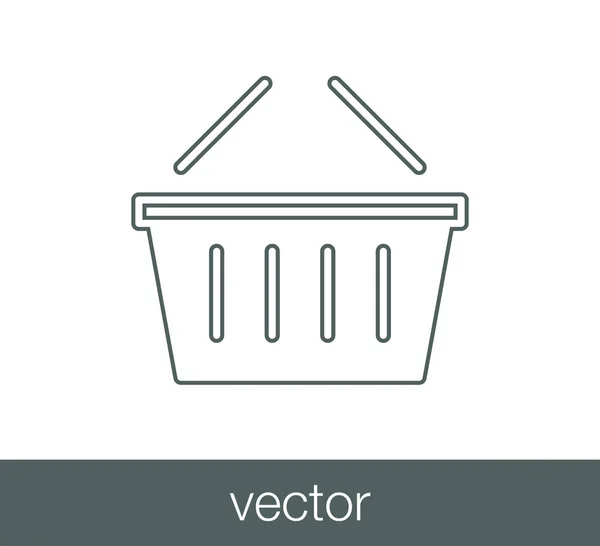 Shopping basket icon. — Stock Vector