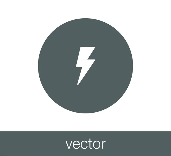 Trueno icono web . — Vector de stock