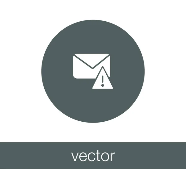 Eenvoudige e-mailpictogram — Stockvector