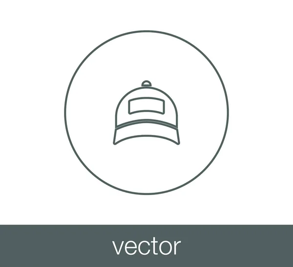 Icono del sombrero deportivo — Vector de stock