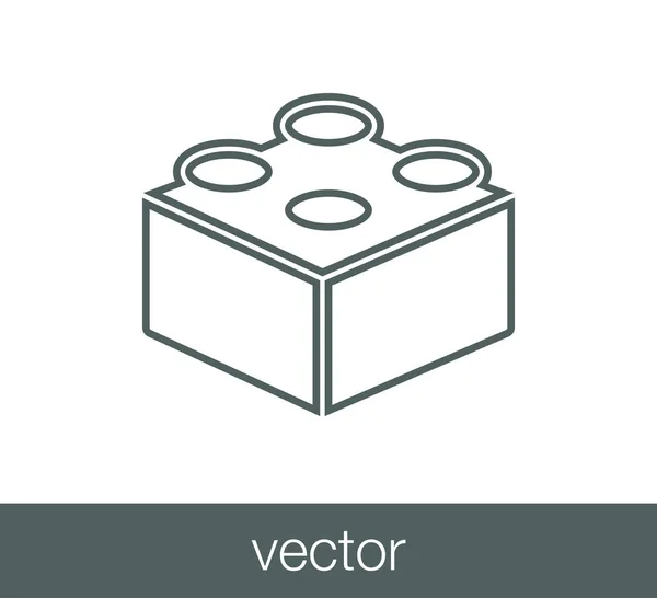 Parte do ícone de quebra-cabeça —  Vetores de Stock