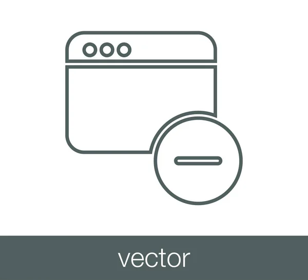 Icona della finestra codice — Vettoriale Stock