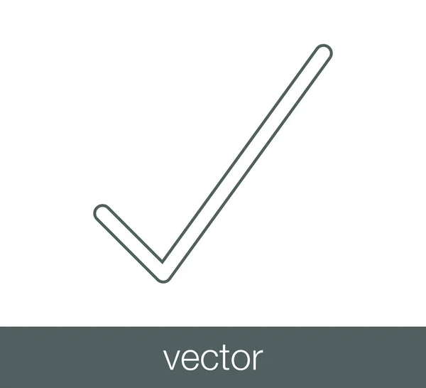 Marca de verificación icono . — Archivo Imágenes Vectoriales