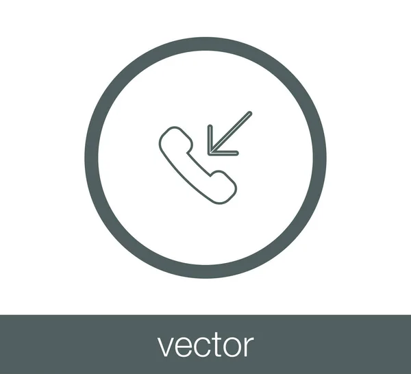 Ilustración del icono del teléfono . — Vector de stock