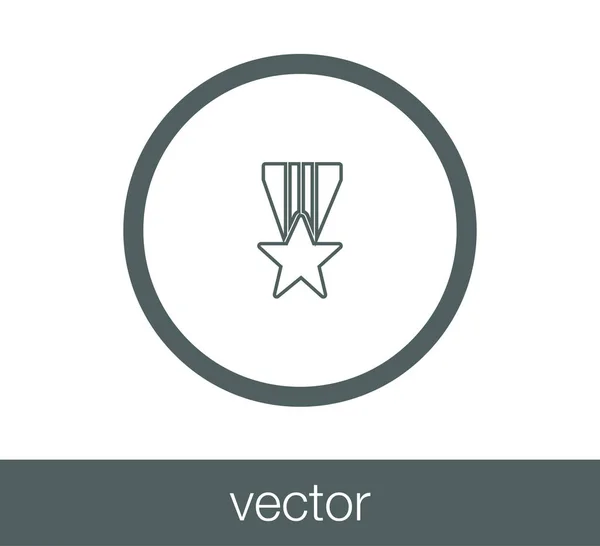 Medaillen-Ikone — Stockvektor