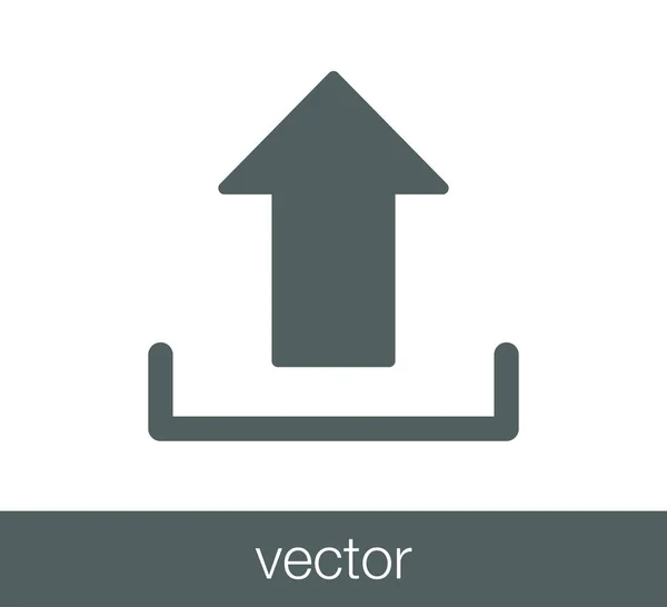 Carregar ícone com seta para cima — Vetor de Stock
