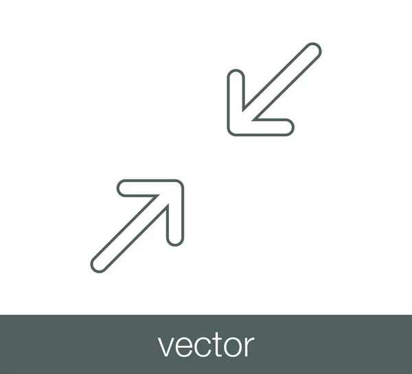 Icône symbole échelle . — Image vectorielle