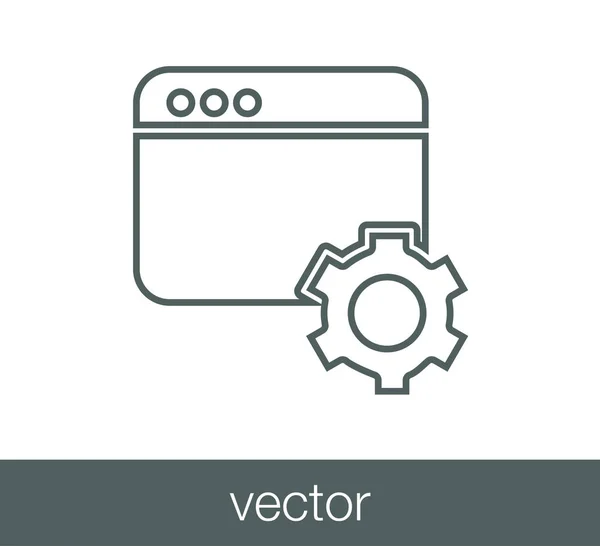 Symbole für das Codefenster — Stockvektor