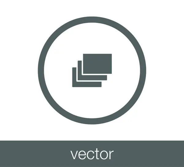 Mover ícone plana — Vetor de Stock