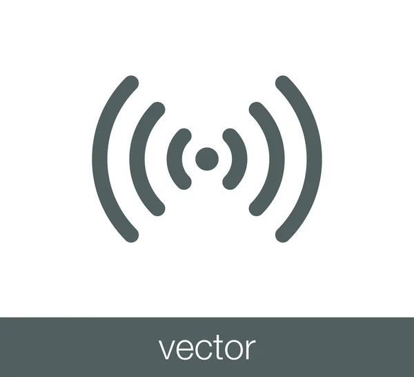 WiFi vezeték nélküli ikon. — Stock Vector