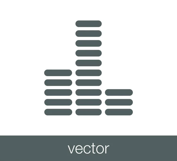 Ícone nível de volume — Vetor de Stock