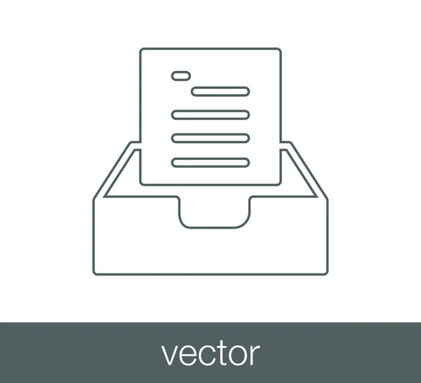 Icono del buzón . — Vector de stock