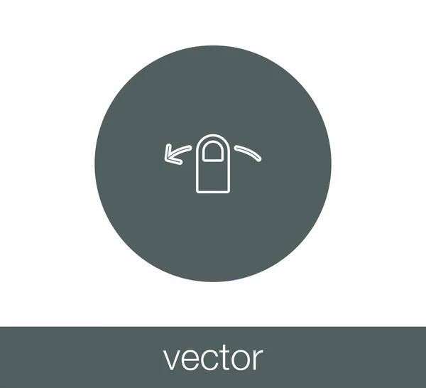 Touch gebaar-pictogram. — Stockvector