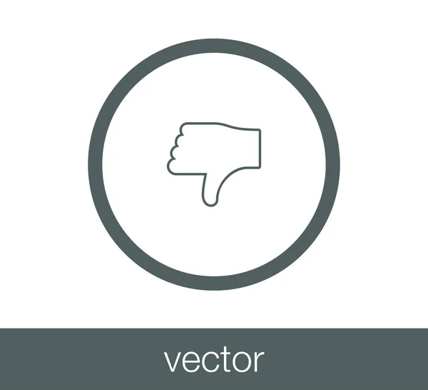 Thumb down icon — Stock Vector